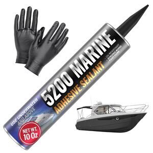 5200 Marine Sealant, Fast-Cure, High-Bond UV-Resistant Underwater Adhesive 10 oz